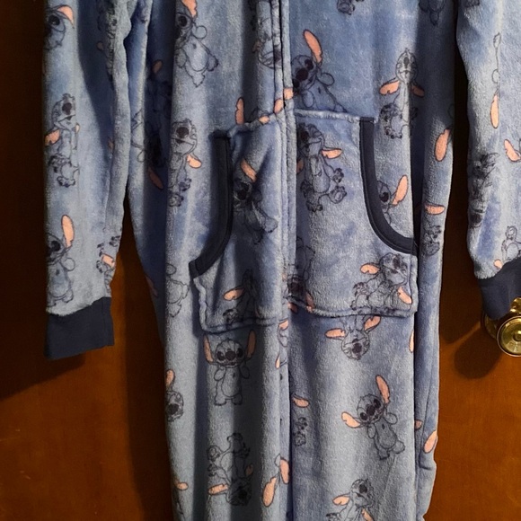 Disney Blue and Pink Stitch Pajama Onesie - Picture 1 of 4